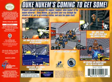 Duke Nukem 64 (USA) box cover back